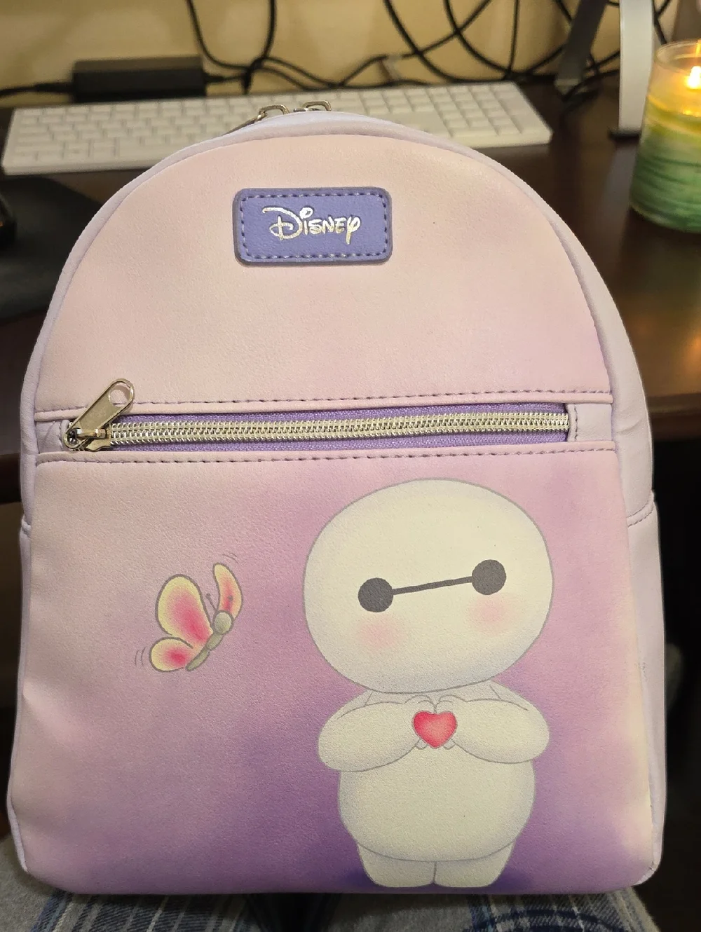 Disney Baymax Kids Mini Backpack - Light Purple and Lavender - Picture 1 of 4